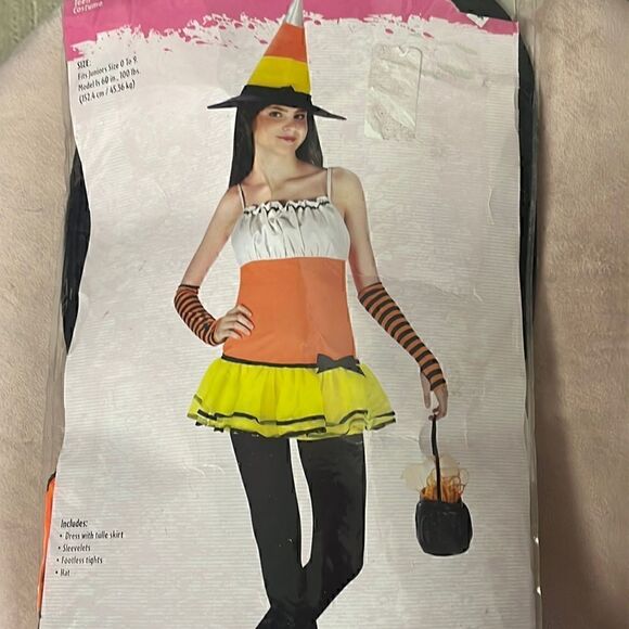 Candy Corn Witch Juniors Costume - Picture 1 of 1